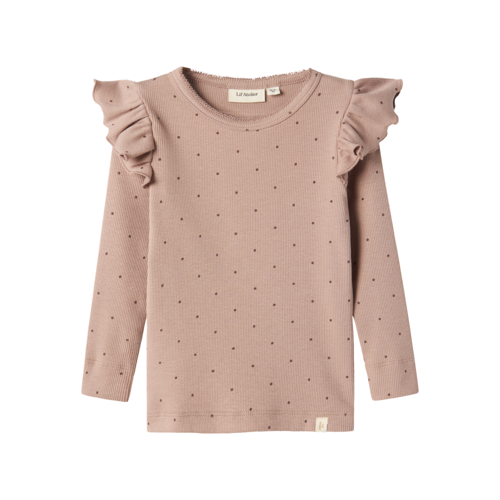 Langærmet Rib Bluse Gago Kuo Etherea fra Lil Atelier