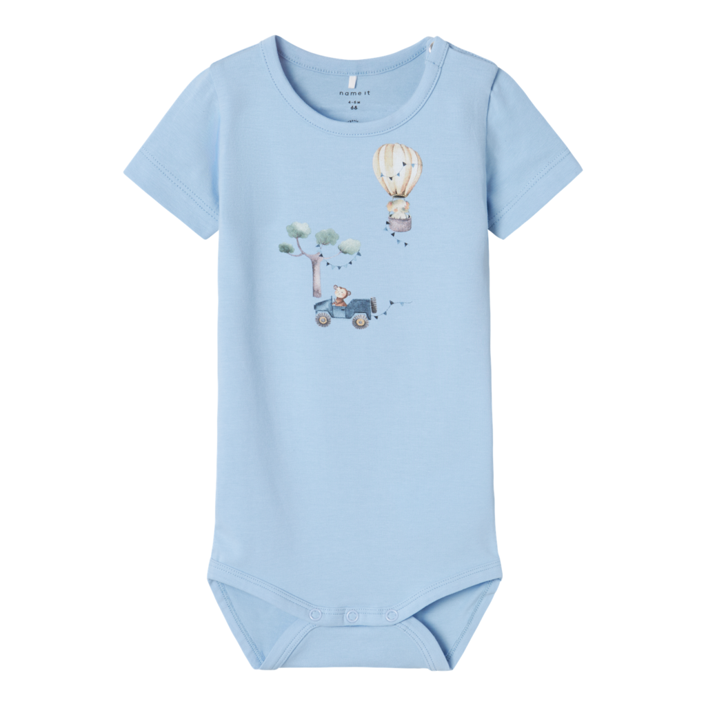Kortærmet Body Jus Chambray Blue fra Name It