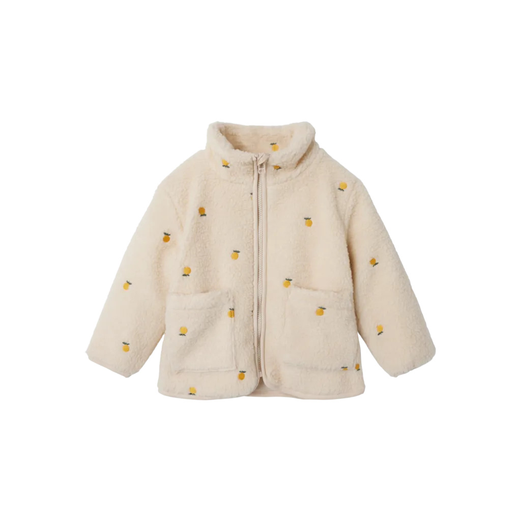 Teddy Jakke Magot Fog Oranges fra Name It
