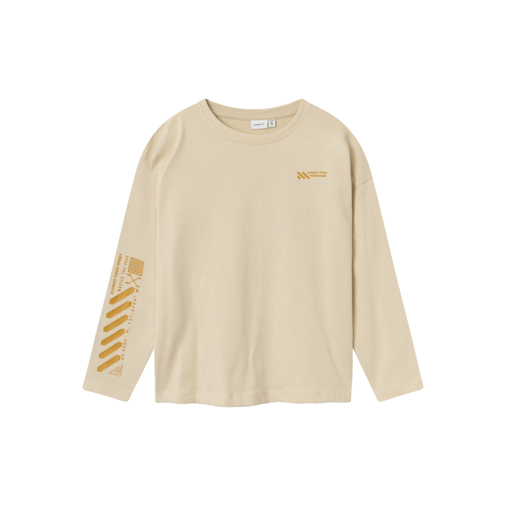 Langærmet Bluse Nelosan Summer Sand fra Name It