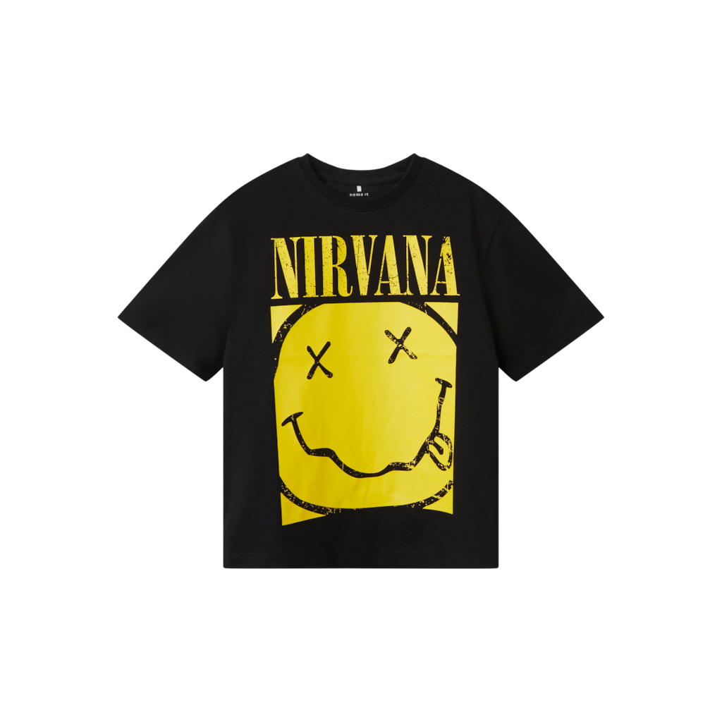 Nirvana T Shirt Ando Black fra Name It