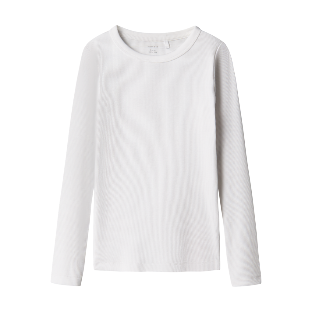 Langærmet Bluse Nakal Bright White fra Name It