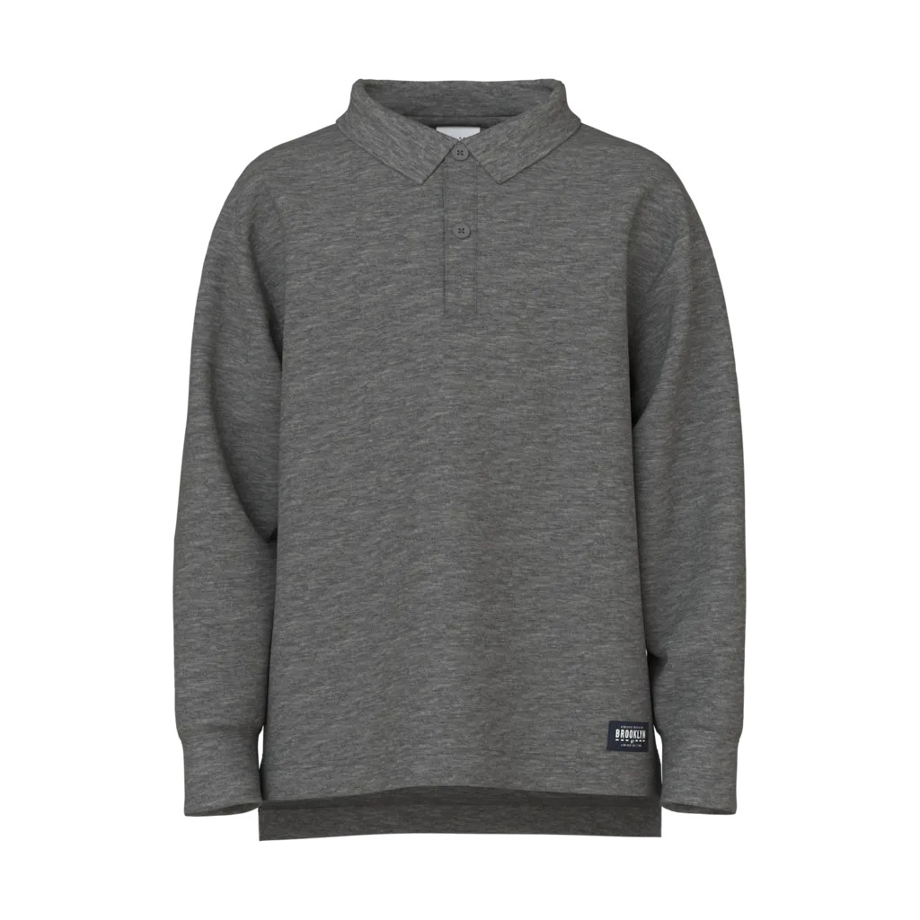 Poloshirt Volo Dark Grey Melange fra Name It