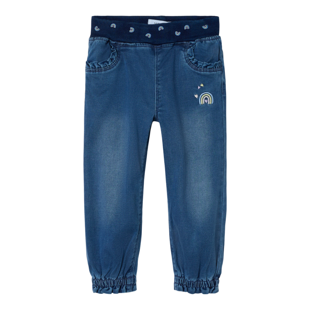 Baggy Jeans Bella Medium Blue Rainbow fra Name It
