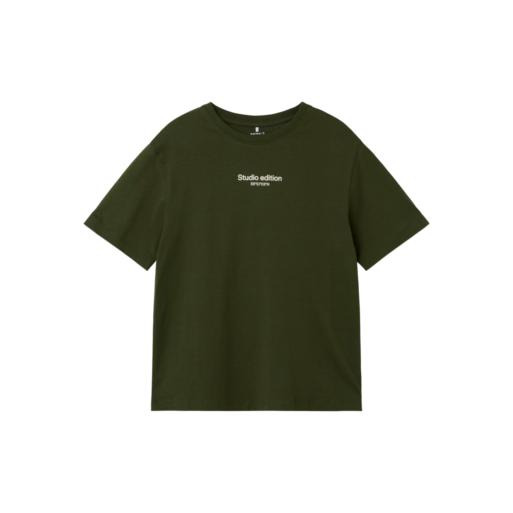 T Shirt Brody Rifle Green fra Name It