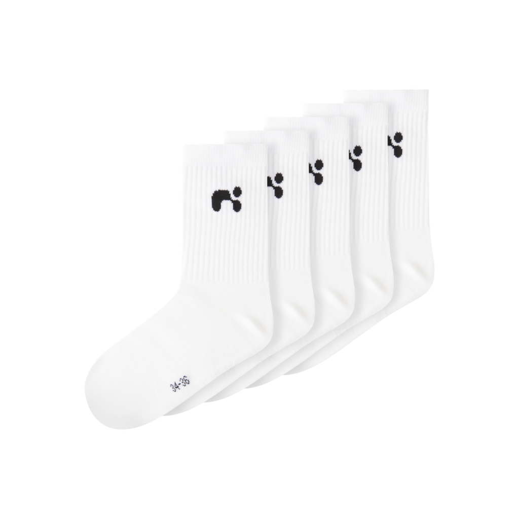 5 Pak Sokker Laris Bright White fra Name It