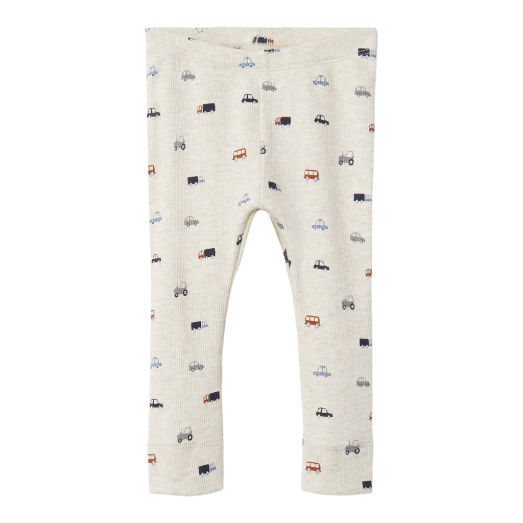 Rib Leggings Dabu Peyote Melange fra Name It