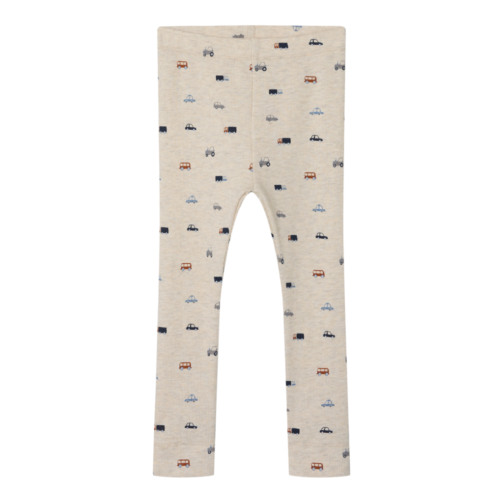 Rib Leggings Dabu Peyote Melange fra Name It