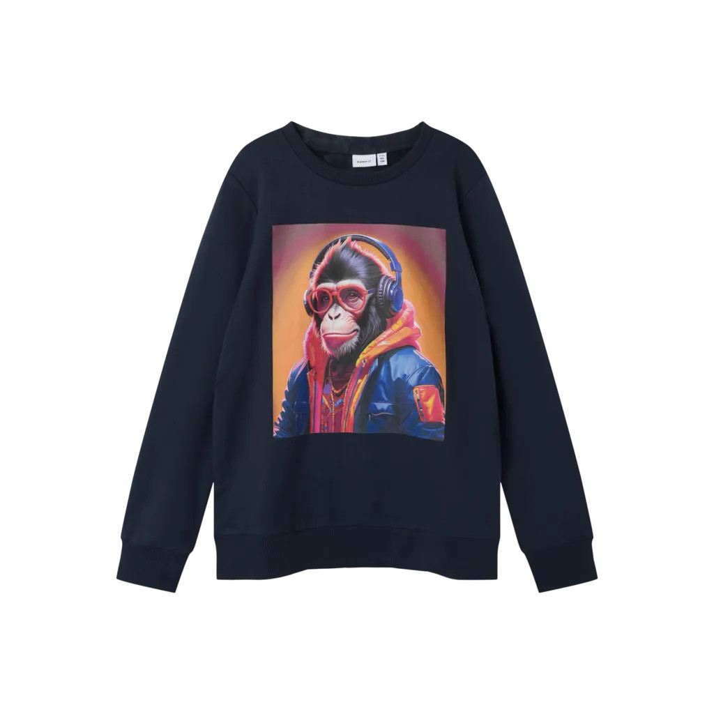 Sweatshirt Orlano Dark Sapphire fra Name It