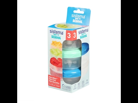 Mini Bites To Go 3 Pack 130ml fra Sistema