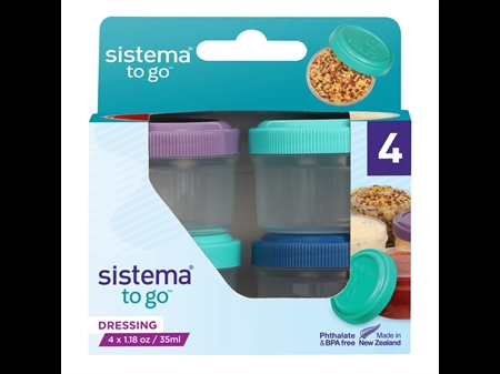 Dressing To Go 4pack 35ml fra Sistema