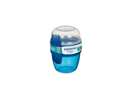 Snack Capsule To Go 515ml Blå fra Sistema