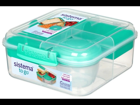 Bento Cube To Go 1,25l Grøn fra Sistema