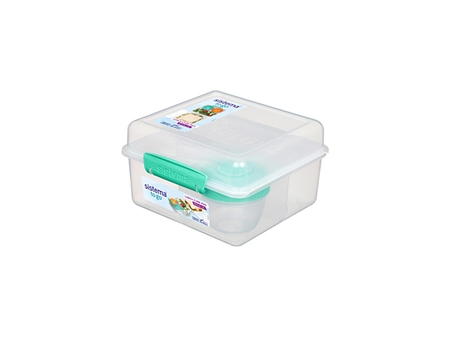 Lunch Cube Max To Go 2l + Yogurt Pot fra Sistema