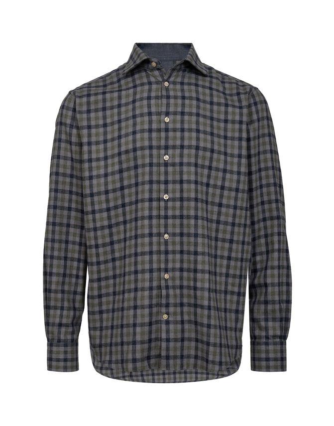 Modern Fit L S Twill Shirt fra Gino Marcello