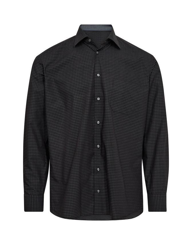 L S Shirt Regular Fitting fra Black Blue