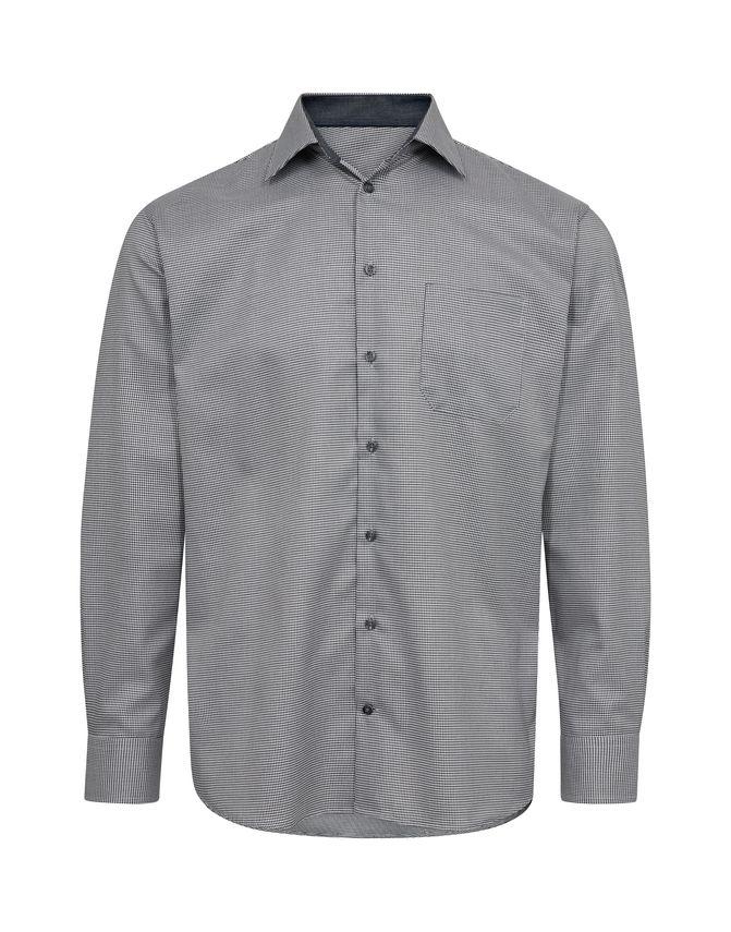L S Shirt Regular Fitting fra Black Blue
