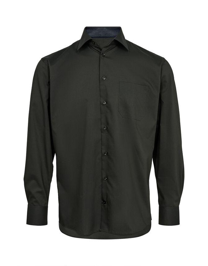 L S Shirt Regular Fitting fra Black Blue