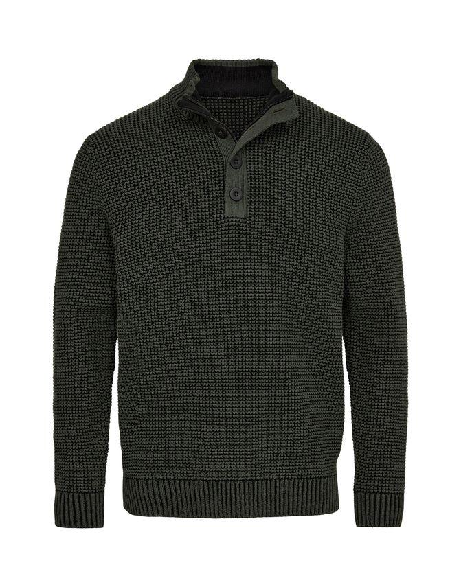 Regular Fit Knit W. Buttons fra Thomas Regency