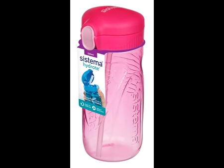 Tritan Quick Flip 520ml Rosa fra Sistema