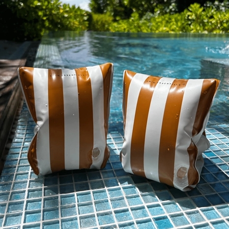 Swim Essentials Badevinger Yellow Stripes 0 2 år fra Swim  Essentials