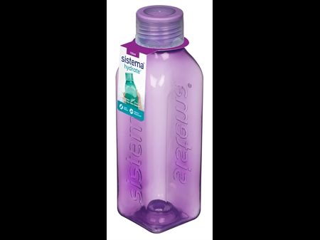 Medium Square Bottle 725ml Lilla fra Sistema