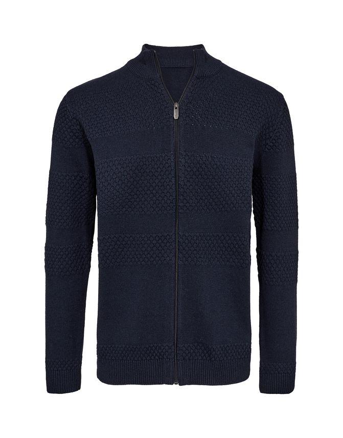 Sailor Knit Cardigan Regular fra Black Blue