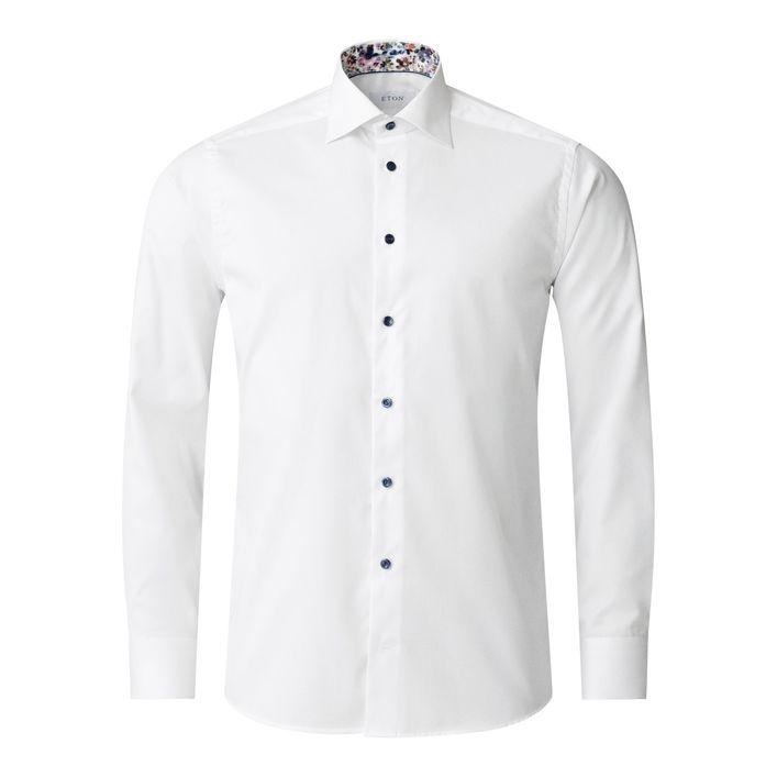 Floral Effect Signature Twill Shirt fra Eton