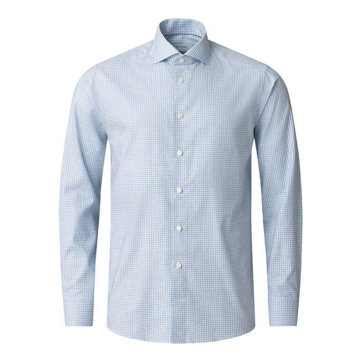 Check Signature Oxford Shirt fra Eton