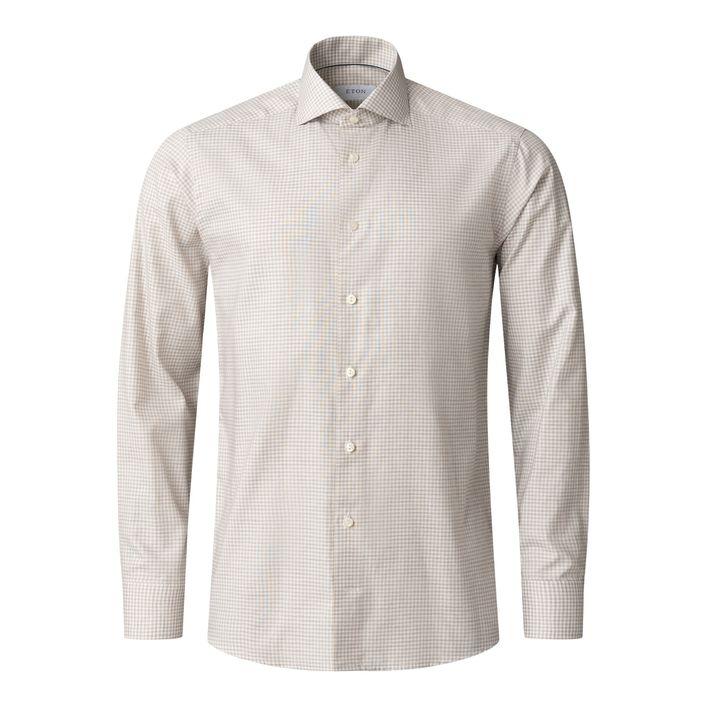 Check Signature Oxford Shirt fra Eton