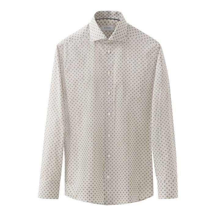 Geometric Signature Twill Shirt fra Eton