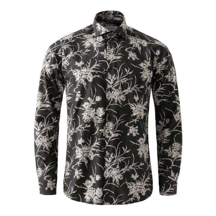 Floral Signature Twill Shirt fra Eton