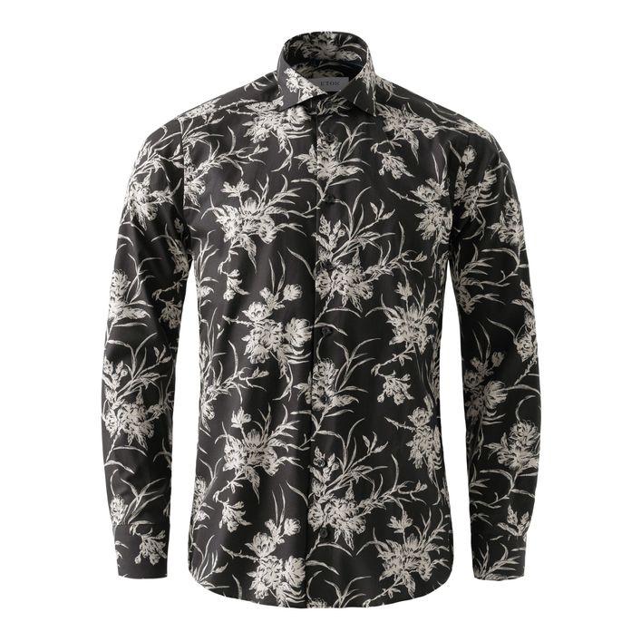 Floral Signature Twill Shirt fra Eton