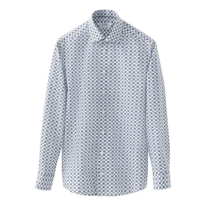 Geometric Signature Twill Shirt fra Eton