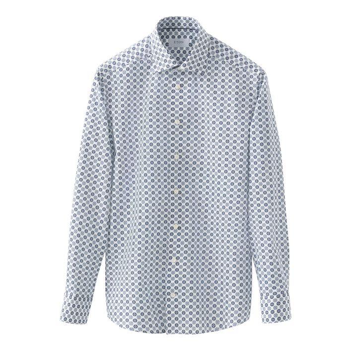 Geometric Signature Twill Shirt fra Eton