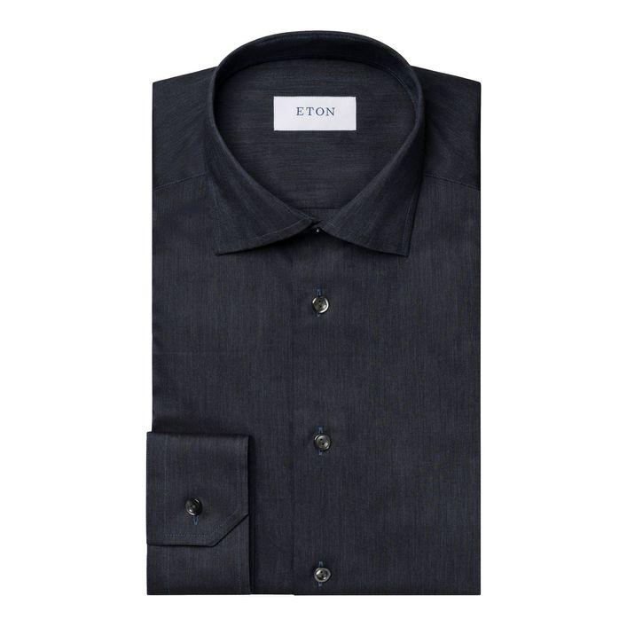 Herringbone Wrinkle Free Flannel Shirt fra Eton