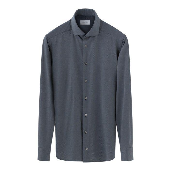 Semi Solid Four Way Stretch Shirt fra Eton