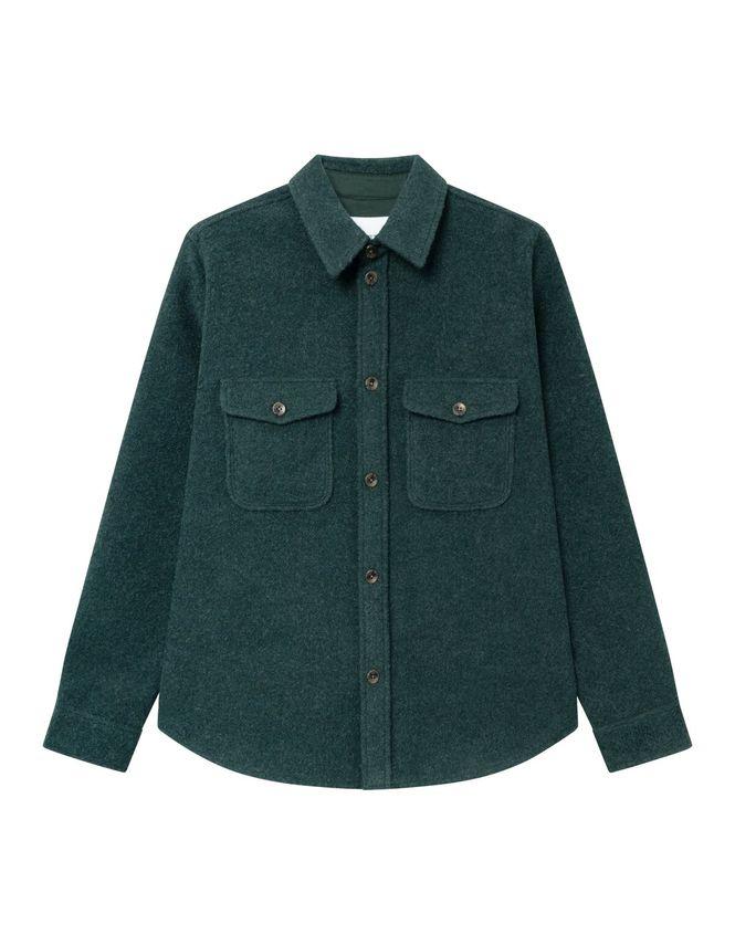 Lennon Bouclé Overshirt fra Les Deux