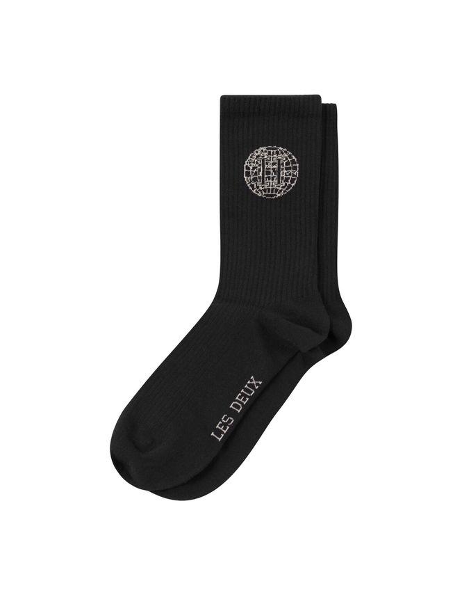 Globe Rib 2 Pack Socks fra Les Deux
