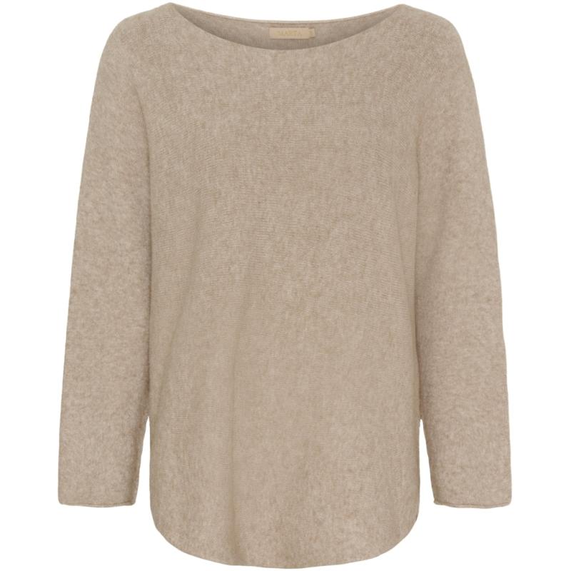 Dame Strik Mdcdagmar 5001   Medium Beige fra Marta Du Chateau