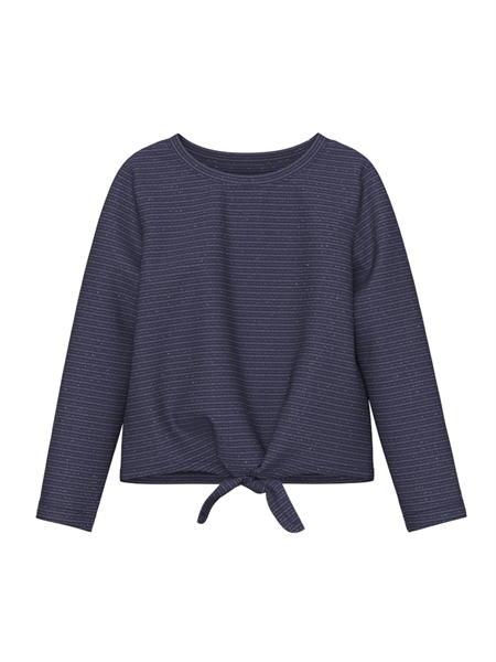 Langærmet Bluse Lariana Beacon Blue fra Name It