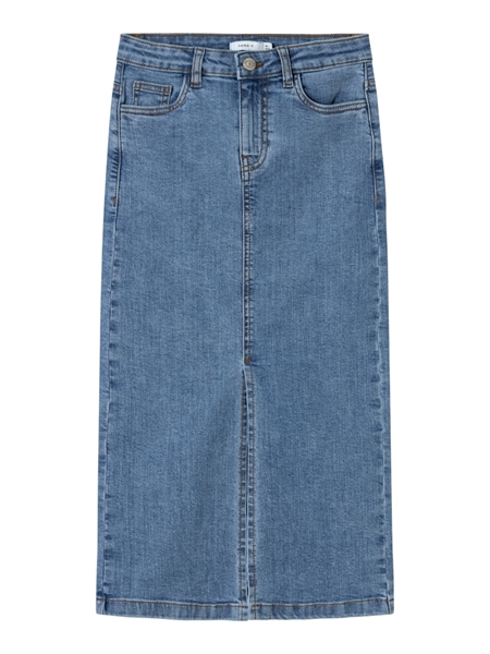 Lang Denim Nederdel Kylie Medium Blue fra Name It