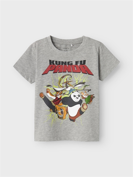 Kung Fu Panda T Shirt Jac Grey Melange fra Name It