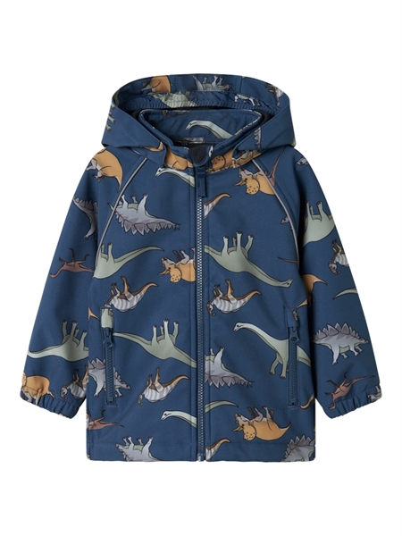 Softshell Jakke Alfa Dark Denim Dino fra Name It