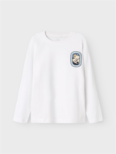 Bluse Victor Bright White fra Name It
