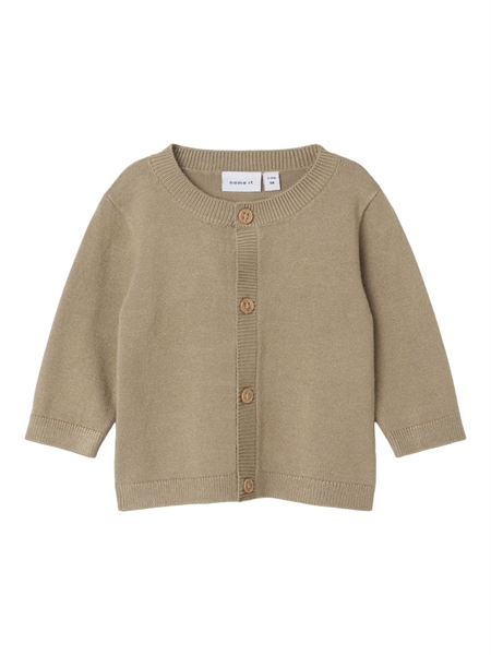 Strik Cardigan Rasomme Weathered Teak fra Name It