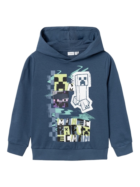 Minecraft Sweatshirt Jiro Dark Denim fra Name It