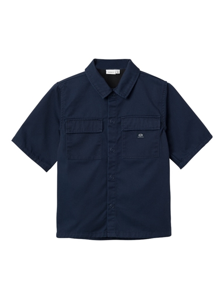 Oversize Twill Skjorte Hugo Dark Sapphire fra Name It