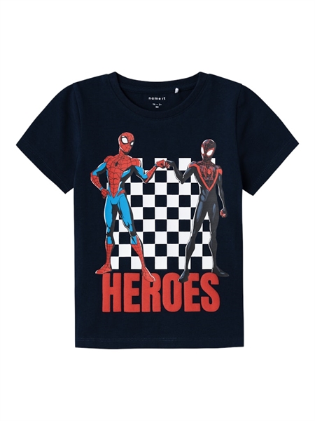 Spiderman T Shirt Dark Sapphire fra Name It