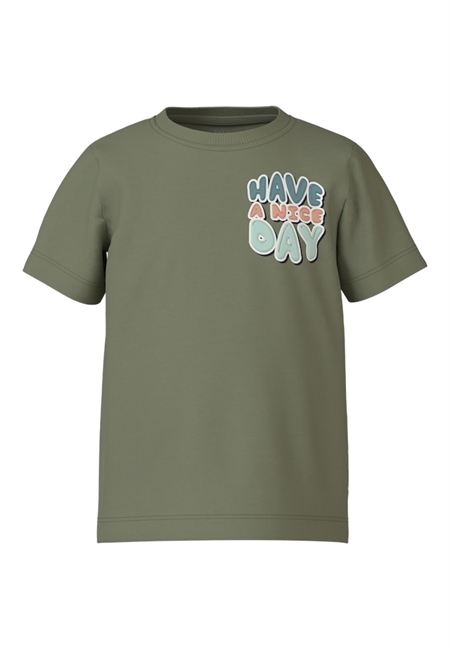 T Shirt Victor Oil Green fra Name It